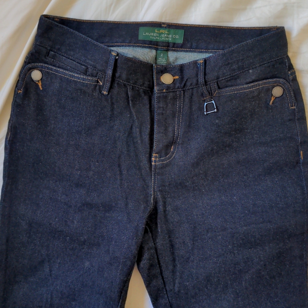 Lauren Ralph Lauren Jeans Co jodphur denim skinny jean pants dark wash size 2